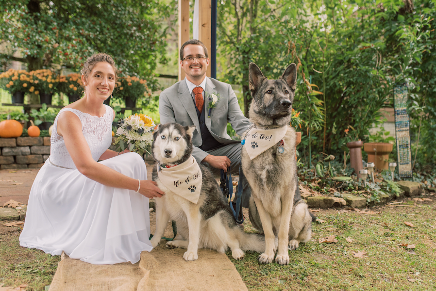 Zannah and Matt with Archer and Reka