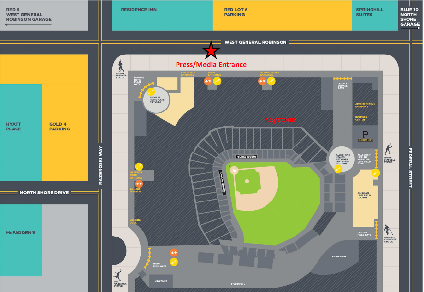 Map of PNC Park